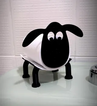 Porta rollos papel higiénico oveja