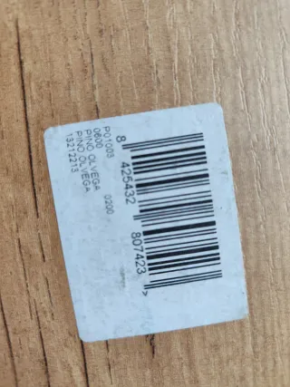 2 BALDAS ESTANTERÍA MADERA PINO