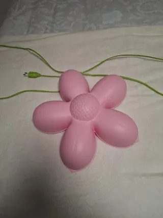 Lámpara infantil flor rosa