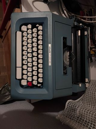 Olivetti Studio 46 Máquina de Escribir Azul