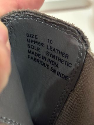 Botines hombre media caña en piel vuelta