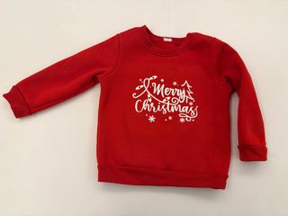 Felpa rossa Natale Merry Christmas