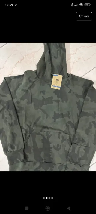 Felpa mimetica uomo taglia L nuova