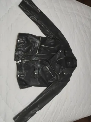 Cazadora Cuero Zara Hombre Talla L