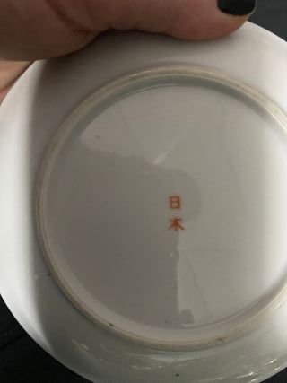 Chávena e Pires Vintage Dragão Dourado