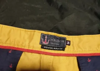 Pantalón MACSON Regular Fit Amarillo