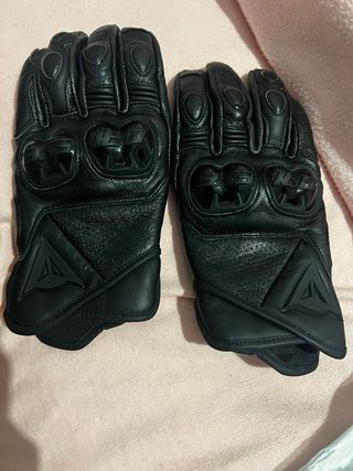 Guantes Dainese Moto Cuero Negro Talla M
