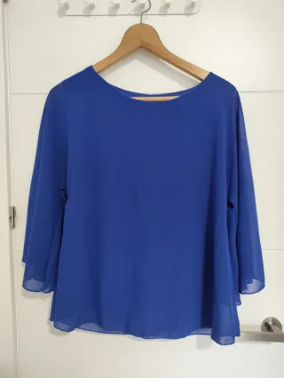 Blusa azul talla 40
