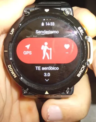 Amazfit T-Rex 2 Smartwatch negro y dorado