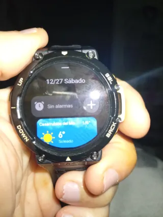 Amazfit T-Rex 2 Smartwatch negro y dorado