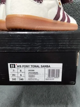 Adidas Samba WB Pony Tonal Talla 38