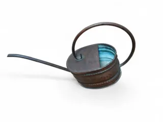 Regadera cobre martillado antigua funcional.