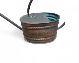 Regadera cobre martillado antigua funcional.