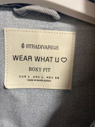 Chaqueta Vaquera Stradivarius Talla M