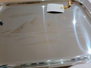 Vassoio da portata elegante in metallo