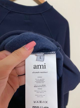 Ami Paris Sweatshirt Azul