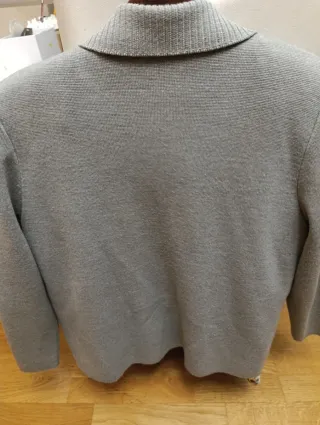 Chaqueta de punto mujer gris