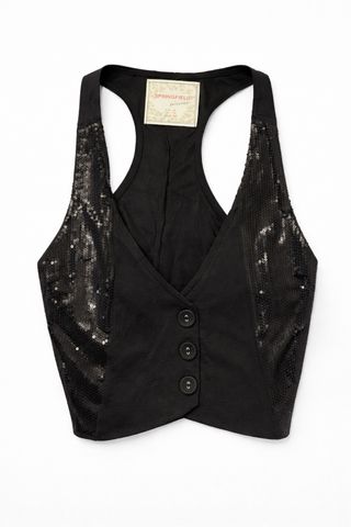 Top lentejuelas Springfield fiesta Talla L