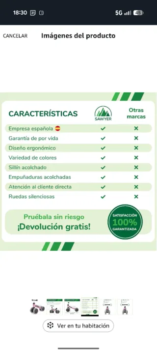 Correpasillos Sawyer Azul