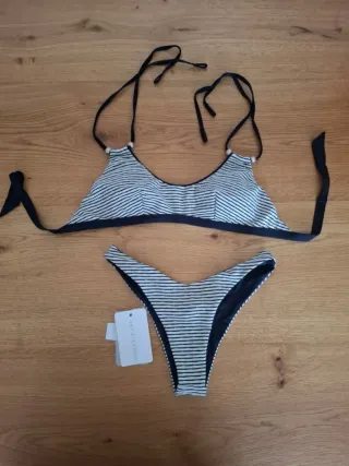 Bikini Verdissima righe bianche e blu