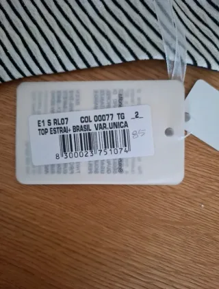 Bikini Verdissima righe bianche e blu