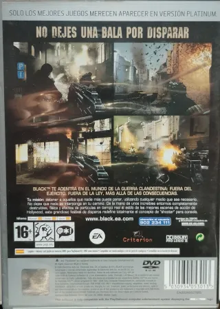 Black PS2 (PlayStation 2) Juego FPS