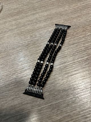 Bracciale per Apple Watch perle nere