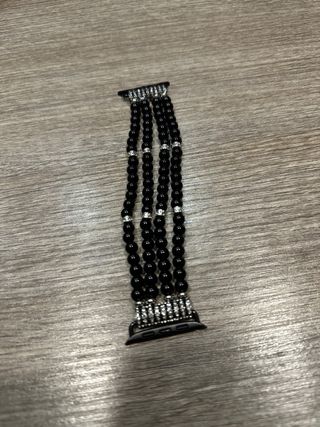 Bracciale per Apple Watch perle nere