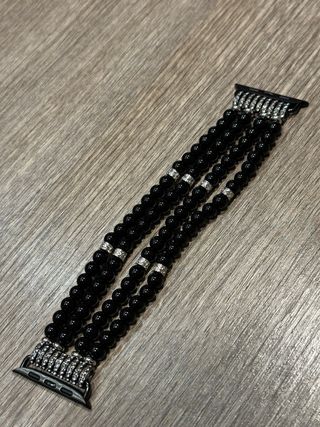 Bracciale per Apple Watch perle nere