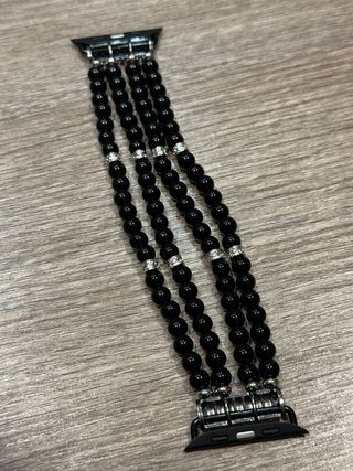 Bracciale per Apple Watch perle nere