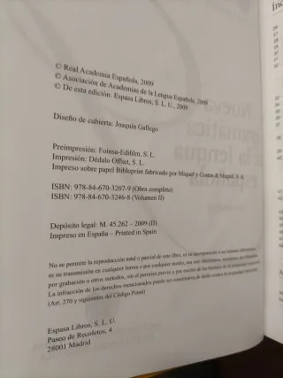Nueva Gramatica de la Lengua Española (RAE).