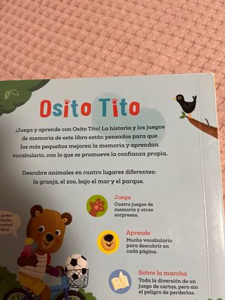 Osito Tito. Mi primer libro de memoria. Animales