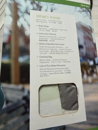 Boba Wrap Portabebés Elástico Gris