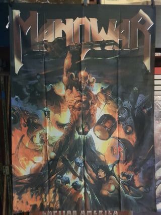 MANOWAR CAMISETAS /BANDERA C/U CON SU PRECIO