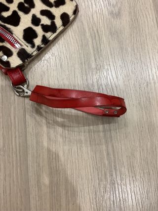 Bolso mano de piel,  hecho a mano.