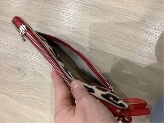 Bolso mano de piel,  hecho a mano.