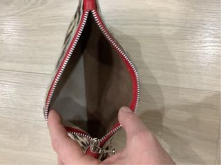 Bolso mano de piel,  hecho a mano.