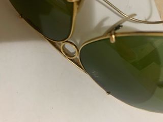 Ray-Ban Occhiali da Sole Aviator Oro Lenti Verdi