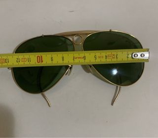 Ray-Ban Occhiali da Sole Aviator Oro Lenti Verdi