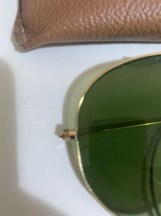 Ray-Ban Occhiali da Sole Aviator Oro Lenti Verdi