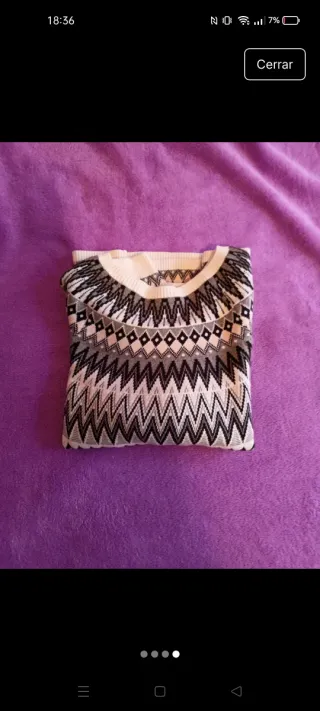 Jersey con estampado geométrico