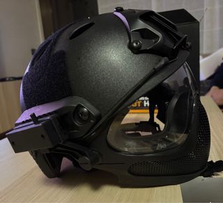 Casco Airsoft con protección y mascara Integrada