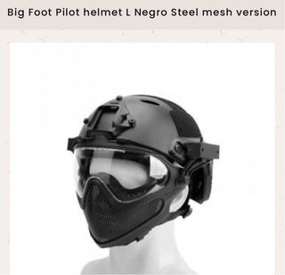 Casco Airsoft con protección y mascara Integrada