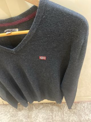 Jersey Napapijri Gris V-Neck