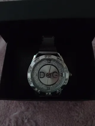 Reloj D&G Plata y Negro