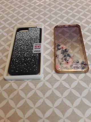 Lote 9 Fundas iPhone 7 Plus de varias marcas.