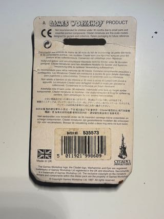 Abaddon Metal Citadel UK Blister Sellado Vintage