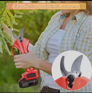 Tijeras Podar Eléctricas Recargables (2 Baterías)
