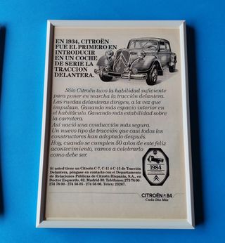 Citroën años 80 cuadro cartel publicidad