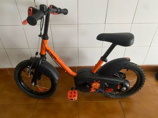 Bicicleta infantil naranja